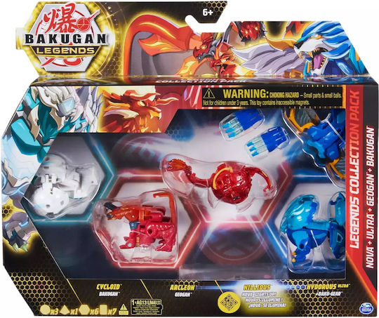 Spin Master Миниатюрна играчка Bakugan Циклоид/Арклеон/Нилиус/Хидорус за 6+ Години