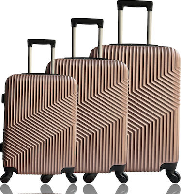 Olia Home 300TR Set of Suitcases Bronze Set 3pcs Skroutz.mt