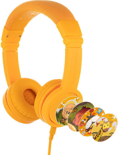 BuddyPhones Explore+ Жични On Ear Слушалки Жълти