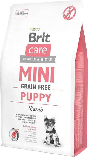 Brit Care Mini Puppy 2kg Dry Food Grain-Free for Small Breed Puppies with Lamb