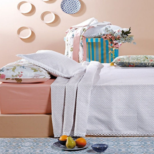 Kentia Dorothy Pique Double Blanket 230x260cm