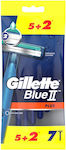 Gillette Blue ΙΙ Plus Ξυραφάκια Σώματος μιας Χρήσης 7τμχ