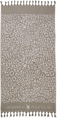 Greenwich Polo Club 3791 Beach Towel Pareo Beige 170x90cm.