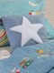 Nef-Nef Homeware Детска Декоративна Възглавница Hugging Star Синя 35x35см