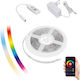 Spectrum Smart LED-Streifen Wi-Fi 220V RGBW Licht 5m mit Netzteil, Fernbedienung & WiFi-Controller