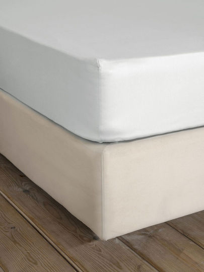 Nima Sheet Super-Double with Elastic 160x200+34cm. Superior Medium Gray