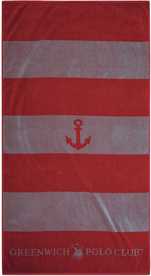 Greenwich Polo Club 3788 Strandtuch Baumwolle Rot 170x90cm.