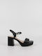 Exe Platform Women's Sandals Black