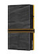 Click Slide Strap Leather Men's Wallet Cards with Slide Mechanism Black Earth/Black