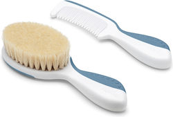 Nuvita Baby Brush & Comb Powder Blue 2pcs