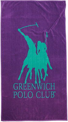 Greenwich Polo Club 3784 Strandtuch Baumwolle Lila 170x90cm.