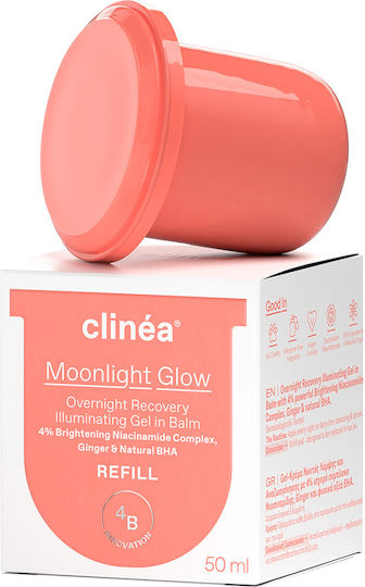 Clinea Moonlight Glow Nachfüllen Gel Gesicht Nacht 50ml