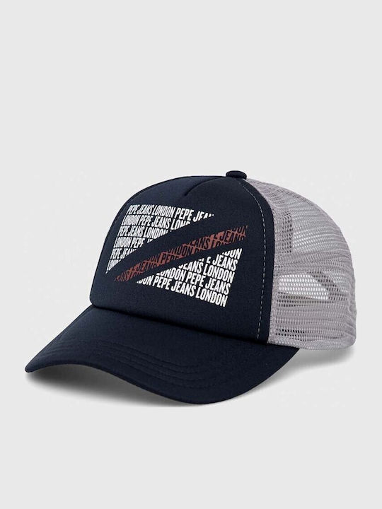 Pepe Jeans Kids' Hat Jockey Navy Blue Pepe Jeans Kids' Hat Jockey Navy Blue