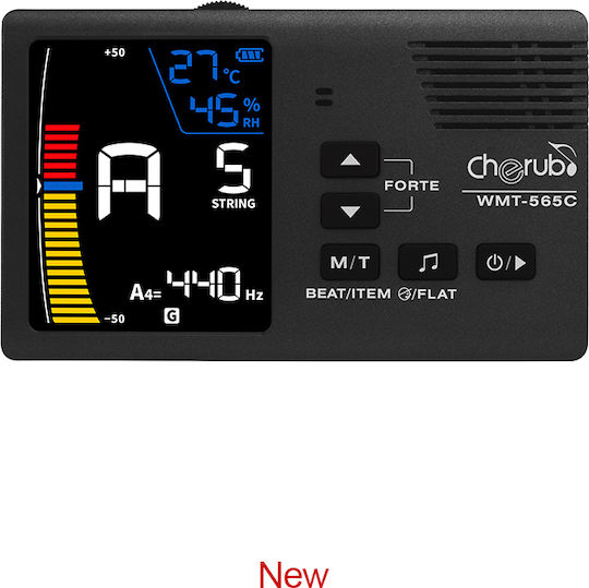 Cherub Chromatisch Tuner / Metronom WMT-565C in Schwarz Farbe