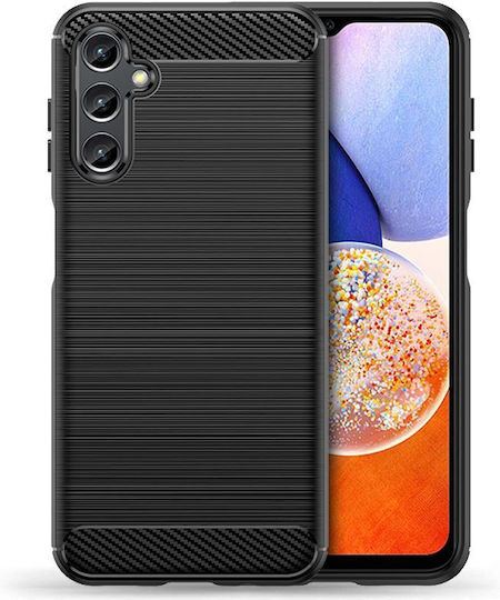 Tech-Protect Rugged Carbon Back Cover Σιλικόνης Μαύρο (Galaxy A14)