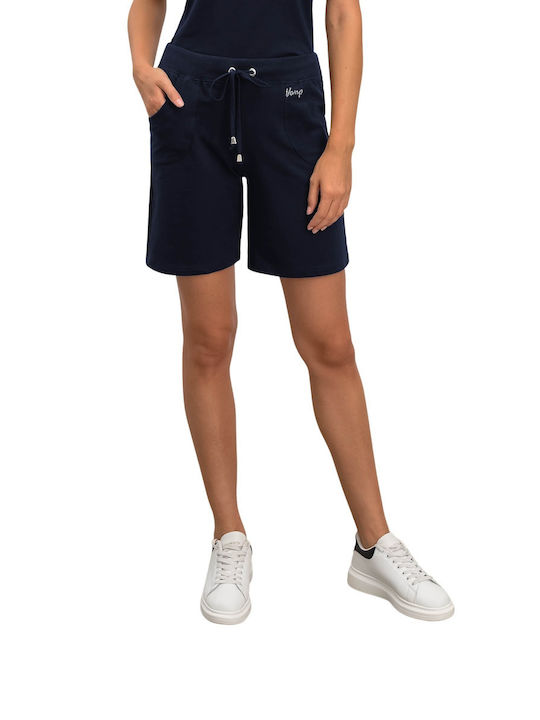 Vamp Women's Fabric Bermuda Shorts Blue