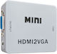 Μετατροπέας HDMI female σε VGA female Λευκό (942613)