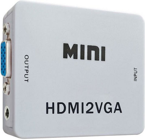 Μετατροπέας HDMI female σε VGA female Λευκό (942613)