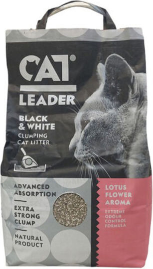 Cat Leader Black & White Bentonite Cat Litter with Scent Flowers 5kg