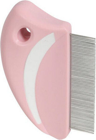 Zolux Anah Comb for Misc Hair Lengths for Flea Removal Pink