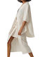 Women's Monochrome Short Sleeve Shirt Birch Ecru
