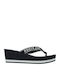 Women's Platform Flip Flops Navy Blue