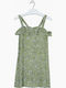 Kinderkleid Ärmellos Khaki