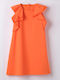 Kinderkleid Ärmellos Orange