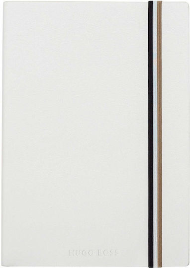 Boss Iconic Notebook A5 with Blank Pages White