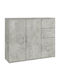 Μπουφές mit Schubladen Grey Concrete 91x29.5x75cm