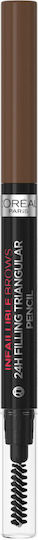 L'Oreal Paris Infaillible Brows 24H Filling Triangular Μολύβι για Φρύδια 05 Brunette
