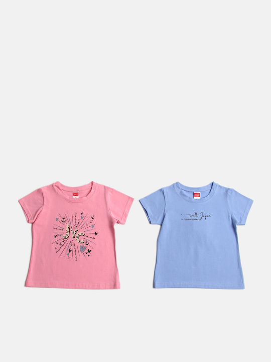 Joyce Set Kinder-T-Shirts Hellblau