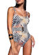 Bluepoint One-Piece Swimsuit with Padding & Open Back Black