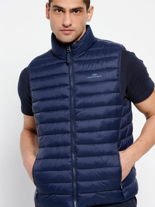 Funky Buddha FBM007-00401 Sleeveless Jacket Puf...