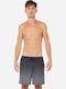 Everyday Warped Logo Herren-Bademode Kurze Hosen Grau mit Mustern