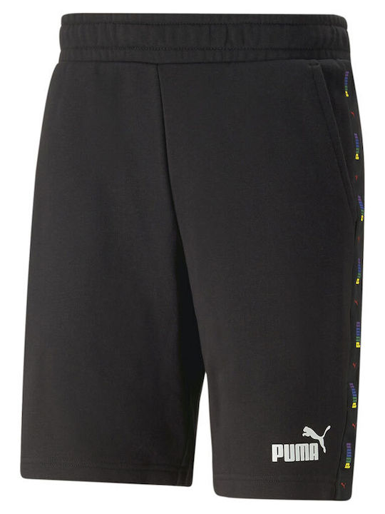 Puma Essentials Tape Love Is Love Sportliche Herrenshorts Schwarz