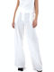 Damen Leinen Hose Weiß
