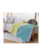 Nef-Nef Homeware Kids Quilt Single 032695 Aqua/Lime 160x220cm