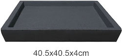 Marhome Teller Topf Kunststoff Schwarz 40.5x40....