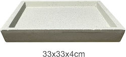 Marhome Teller Topf Kunststoff Beige 33x33cm 06...