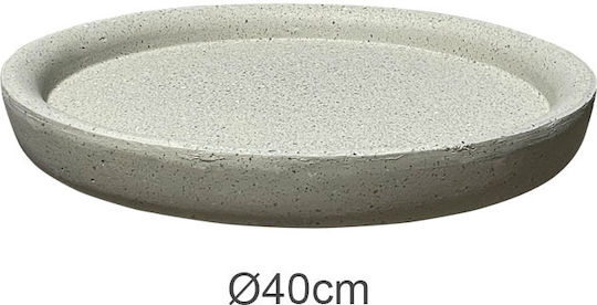 Marhome Πιάτο Γλάστρας Πλαστικό Μπεζ 40x40εκ. 06-23227-5