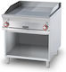 Lotus Electric Commercial Flat Top Griddle 80x90x90cm 15kW with Flat and Ribbed Grill Plates