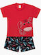 Minerva Kids' Pajamas Summer Orange Surf Day