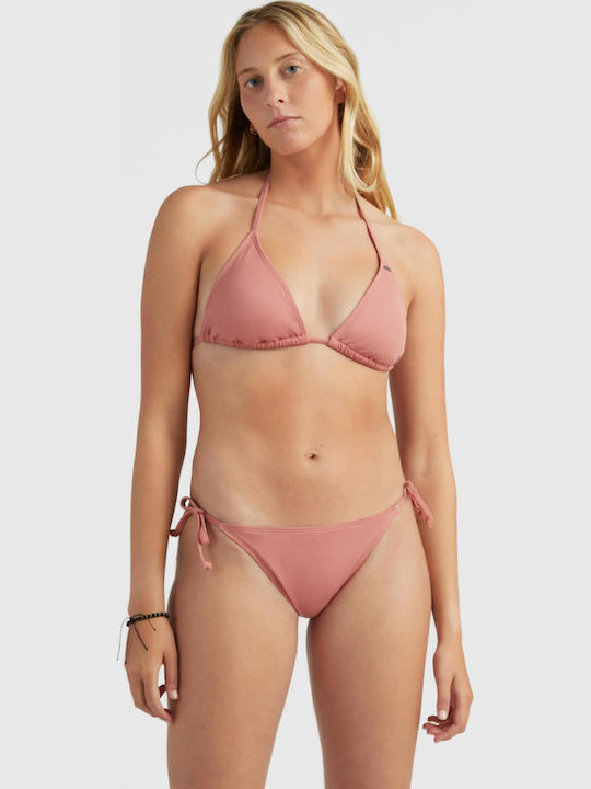 Bikini Set Triangle Top & Slip Bottom Pink