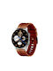 Oromed Fit8 Pro 46mm Αδιάβροχο Smartwatch με Παλμογράφο (Καφέ)