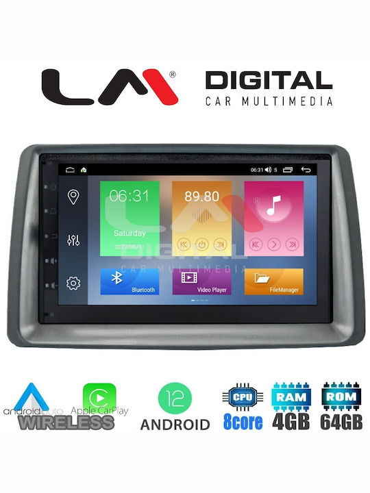 LM Digital Car Audio System for Fiat Panda Panda 2015-2020 (Bluetooth/USB/WiFi/GPS/Apple-Carplay/Android-Auto)