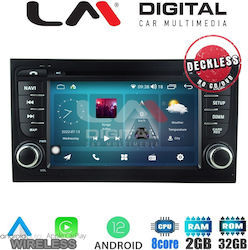 LM Digital Car-Audiosystem für Seat Exeo Audi A4 8Ε 2001-2008 (Bluetooth/USB/AUX/WiFi/GPS) mit Touchscreen 6.5"