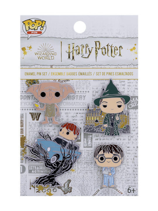 Funko Pop! Pin Movies: Harry Potter - Chamber of Secrets 4-Pack Metallic