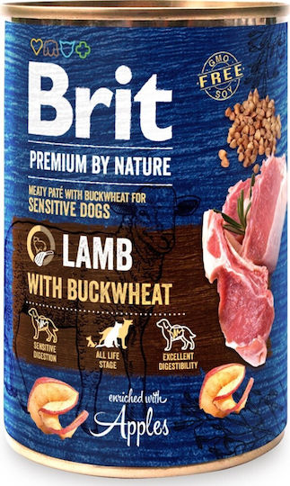 Brit Premium by Nature Wet Food Dogs in Cans with Lamb Grain-Free & Gluten-Free 400gr