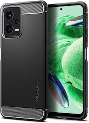 Spigen Rugged Armor negru mat (Xiaomi Poco X5 5G, Redmi Note 12 5G) Spigen Rugged Armor negru mat (Xiaomi Poco X5 5G, Redmi Note 12 5G)